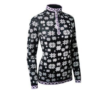 Neve Designs Snowflake Baselayer Sweater | Size Small